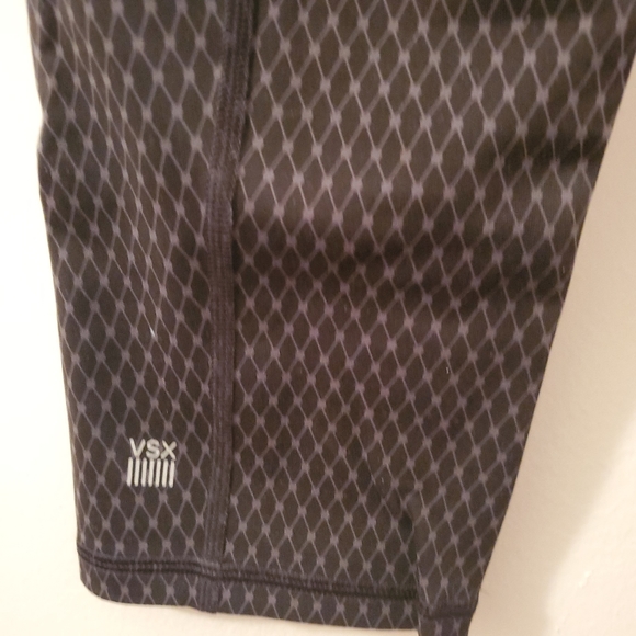 Victoria's Secret VSX Sport | Black Fishnet Knockout Crop Leggings - Picture 6 of 6